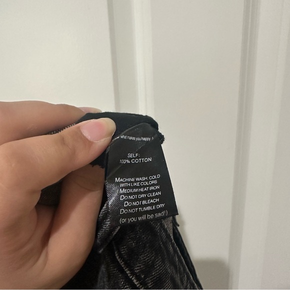 Dressed In LALA - Don’t Kill My Vibe Denim Skirt XL - Picture 4 of 4